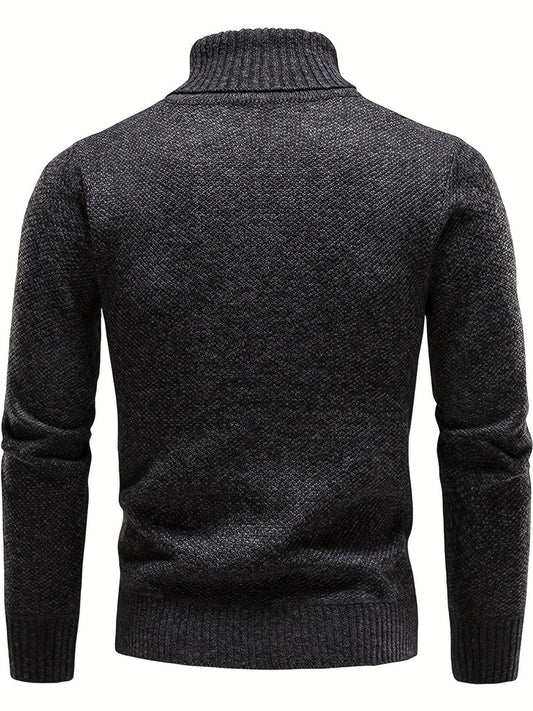 Pull Chaud pour Homme - Col Montant Mode et Confortable pour l'Hiver