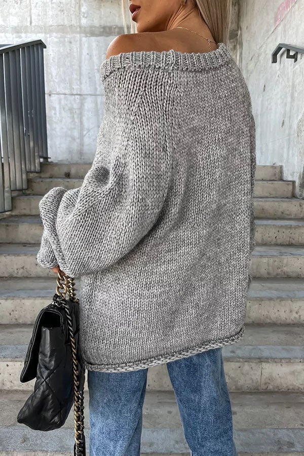 Pull élégant, aéré et confortable avec une forme intéressante.